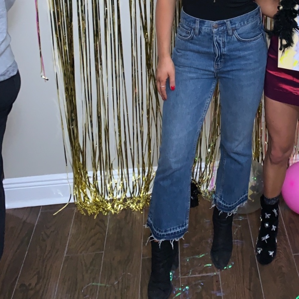 FREEPEOPLE CROPPED JEANS SIZE 26